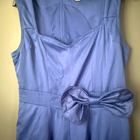 Lindy Bop Gracia Wide Leg jumpsuit. NWOT. US Size 10 Deep blue or Navy - Picture 2 of 4